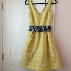 Yellow party dress from Anthropology